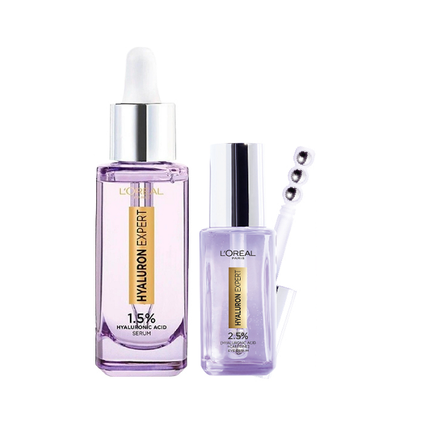 L'oreal Skin Expert - Hyaluron Expert Eye Serum & Face Serum Bundle