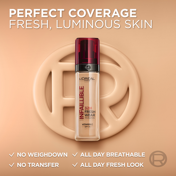 L'oreal Paris - Infaillible 24H Fresh Wear Liquid Foundation