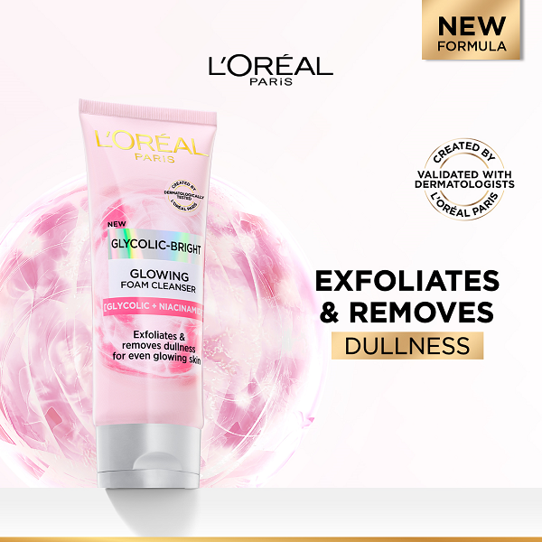 L'oreal Skin Expert - Glycolic Bright Cleanser Foam
