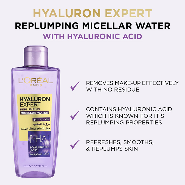 L'oreal Skin Expert - Hyaluron Expert Replumping Micellar Water