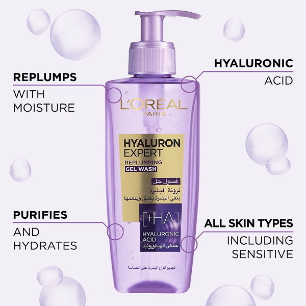 L'oreal Skin Expert - Hyaluron Expert Replumping Gel Wash
