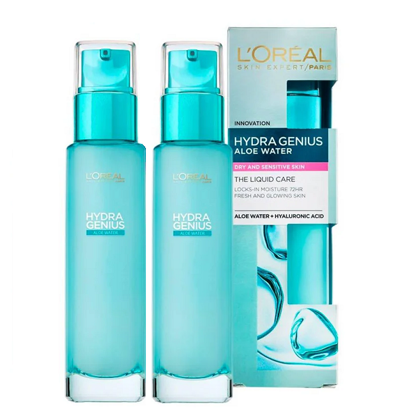 L'oreal Skin Expert - Hydra Genius Daily Liquid Care Dry & Sensitive Skin Duo Pack Bundle