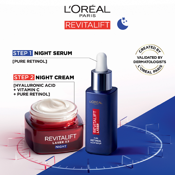 L'oreal Skin Expert - Revitalift Laser X3 Night Cream Mask