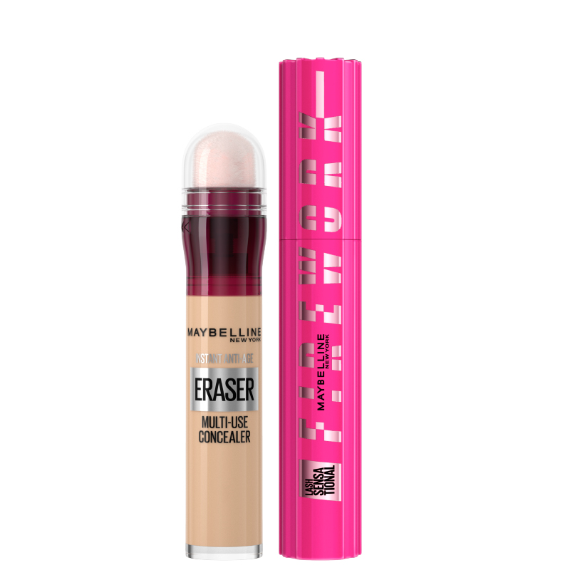 Maybelline - Firework Mascara & Instant Rewind Eraser Concealer Bundle
