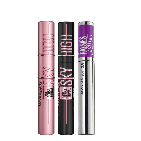 Maybelline - Lash Sensational Sky High Cosmic Black, Sky High Black & The Falsies Lash Lift Mascara Bundle