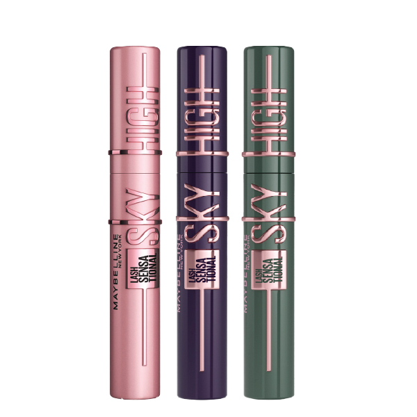 Maybelline - Lash Sensational Sky High Mascara Black, Green Altitude & Plum Twilight Bundle