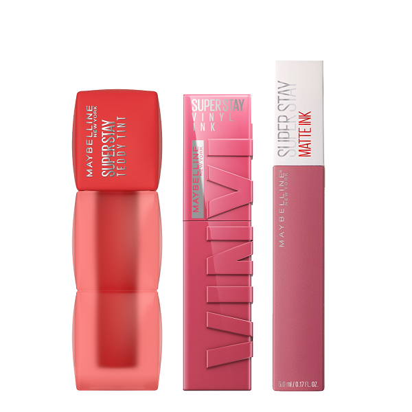 Maybelline - Super Stay Vinyl Ink, Matte Ink Pinks & Teddy Tint Bundle