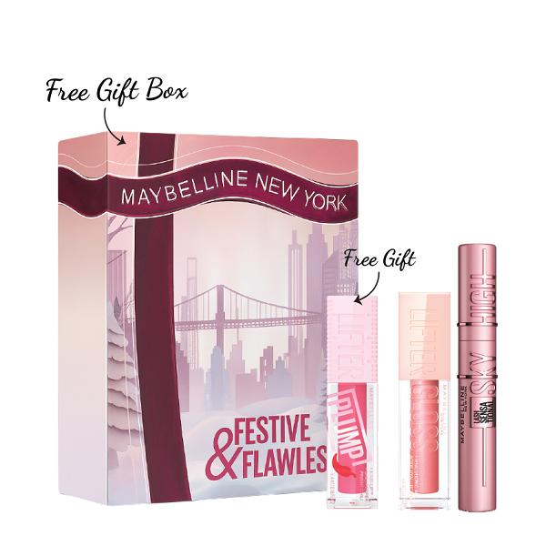 Maybelline - Lash Sensational Sky High Mascara & Lifter Gloss Bundle