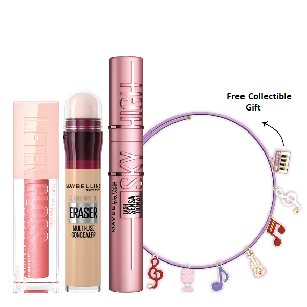 Maybelline - Sky High Mascara, Instant Age Eraser & Lifter Gloss Bundle