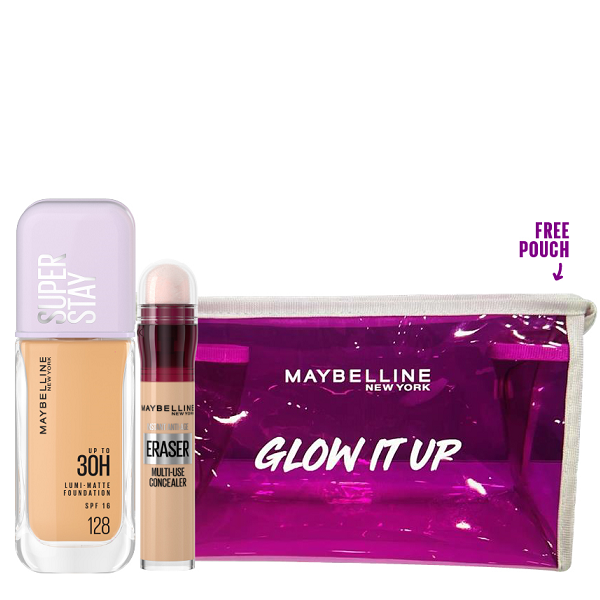 Maybelline - Super Stay Lumi Matte Foundation & Eraser Multi Use Concealer Bundle