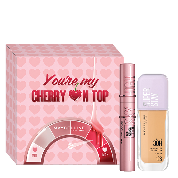 Maybelline - Super Stay Lumi Matte Foundation & Sky High Mascara Black Bundle