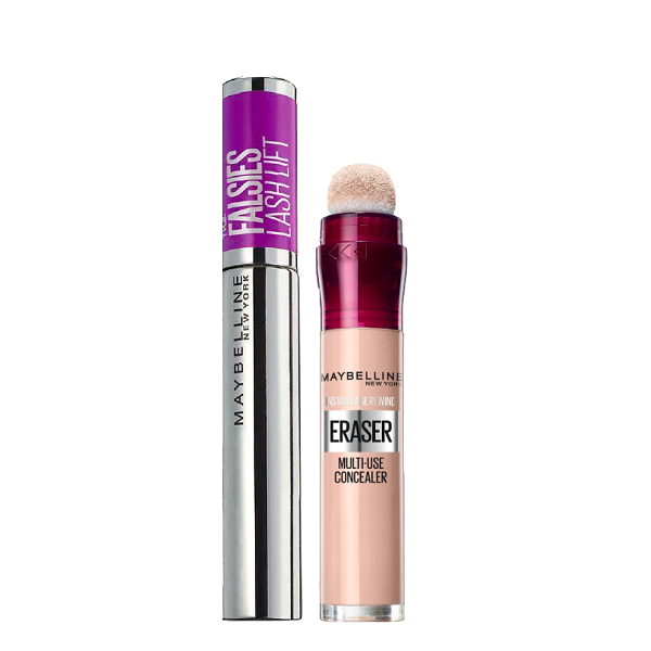Maybelline - The Falsies Lash Lift Mascara & Instant Age Eraser Concealer Bundle