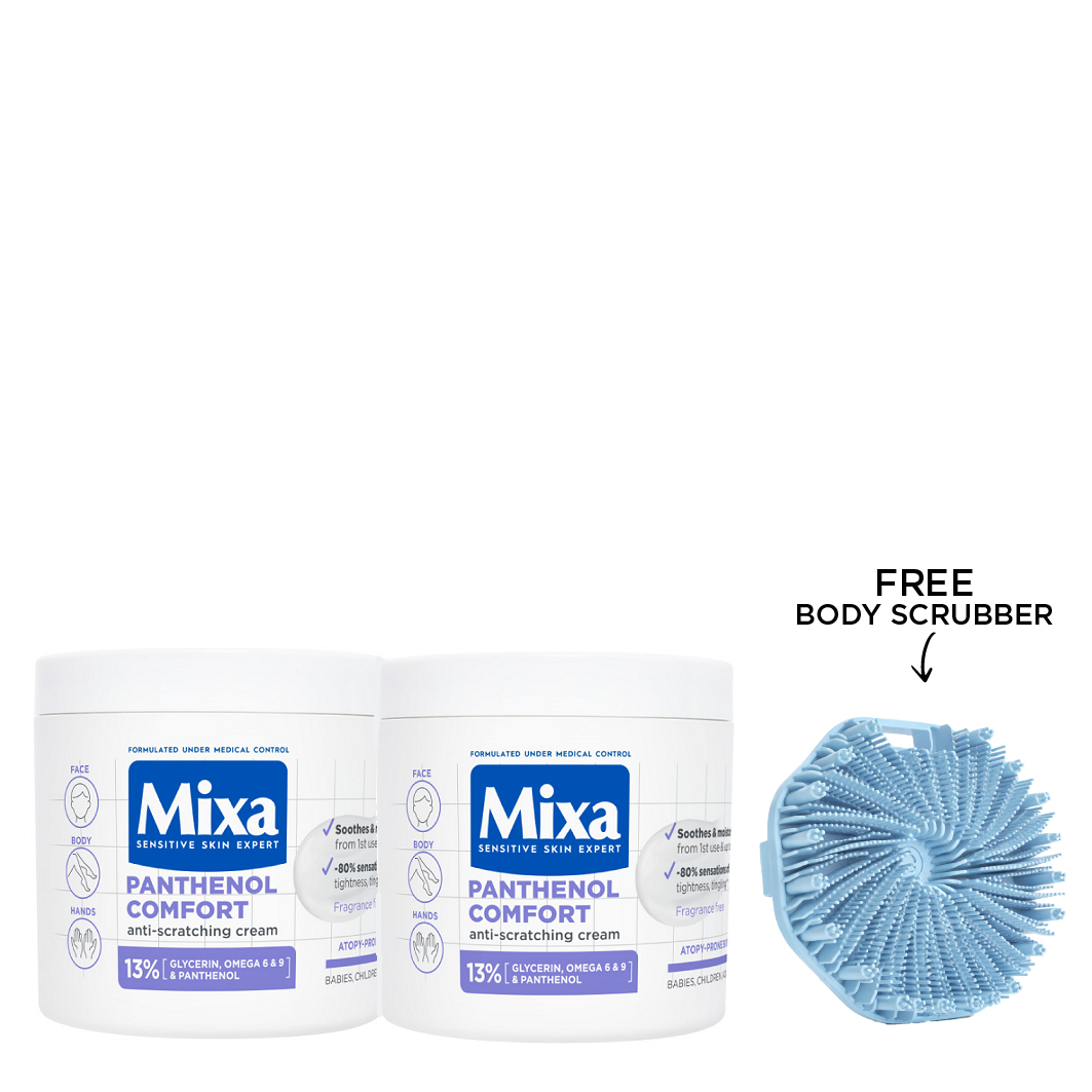 Mixa - Panthenol Comfort Anti Scratching Cream Duo Pack Bundle