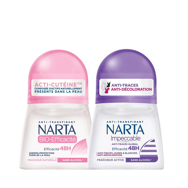 Narta - Impeccable & Bio Efficacity Deo Roll On For Woman Duo Pack Bundle