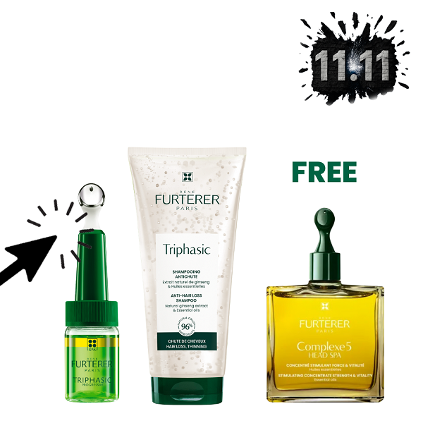 Rene Furterer - Triphasic Progressive & Anti Hair Loss Shampoo Bundle