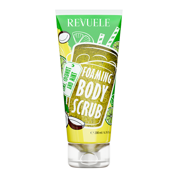 Revuele - Foaming Body Scrub Lime, Coconut & Mint