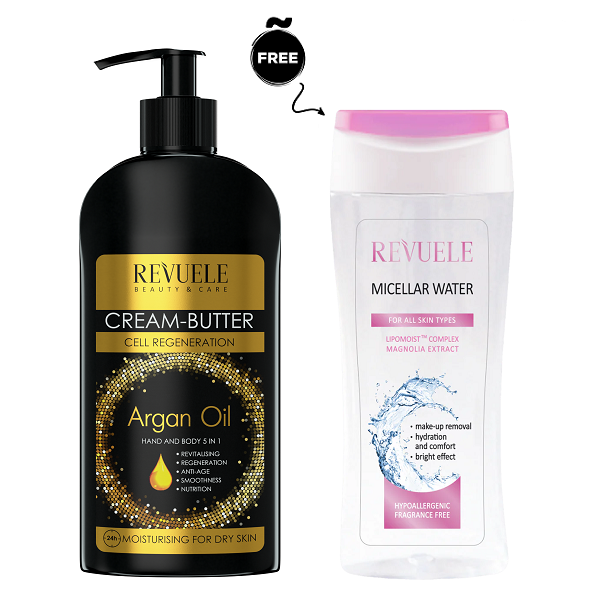 Revuele - Cream Butter Cell Regeneration Argan Oil Hand & Body 5 in 1