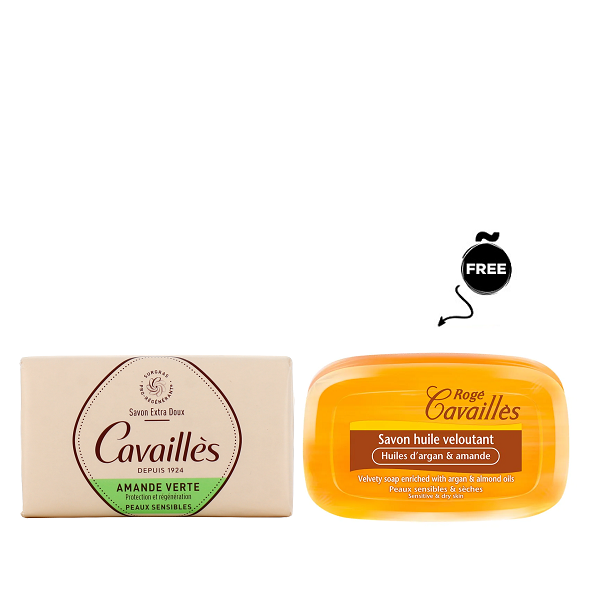 Roge Cavailles - Green Almond Soap & Velvety Bundle
