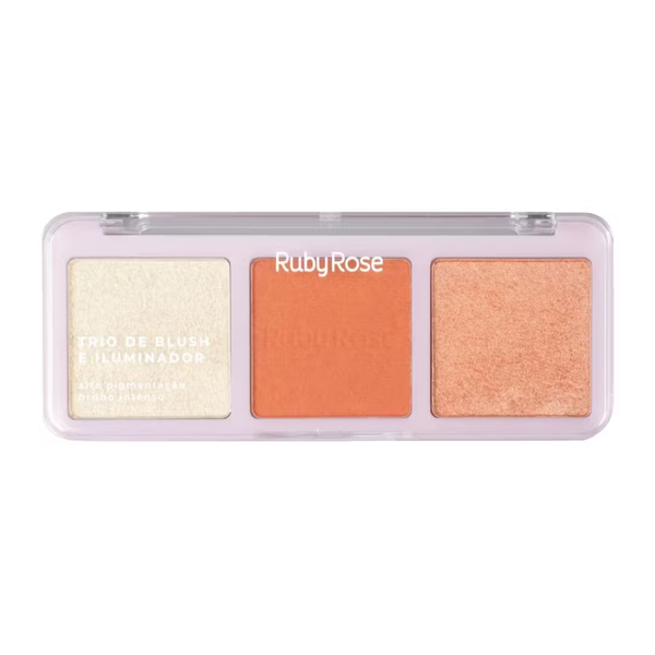 Ruby Rose - Blush & Highlight Trio Palette HB-583