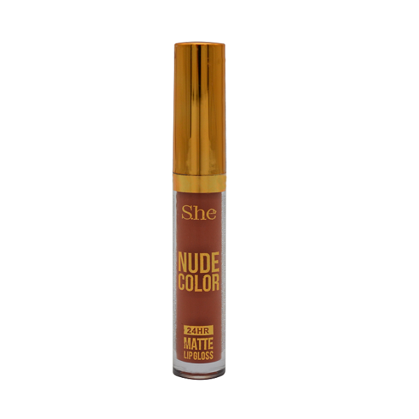 She - Nude Color 24HR Matte Lip Gloss