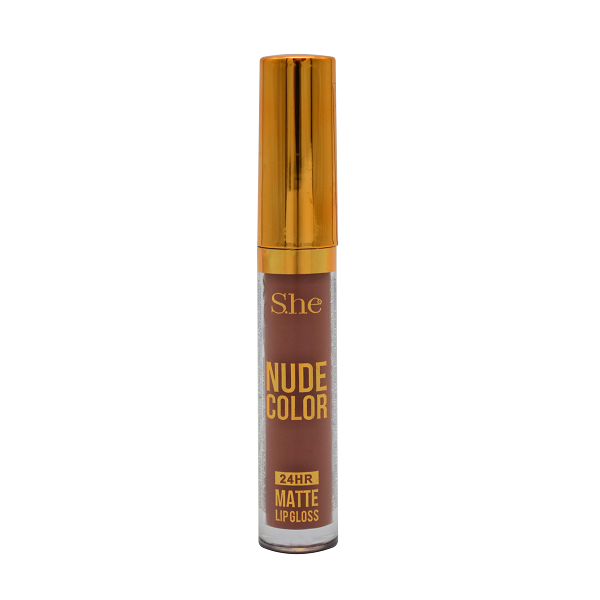She - Nude Color 24HR Matte Lip Gloss