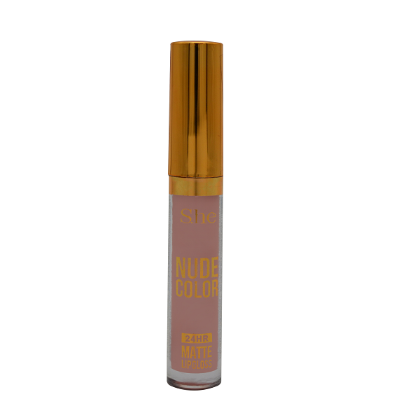 She - Nude Color 24HR Matte Lip Gloss