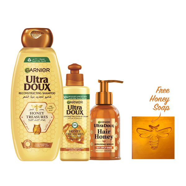 Ultra Doux - Honey Treasures Shampoo, Leave In & Serum Bundle