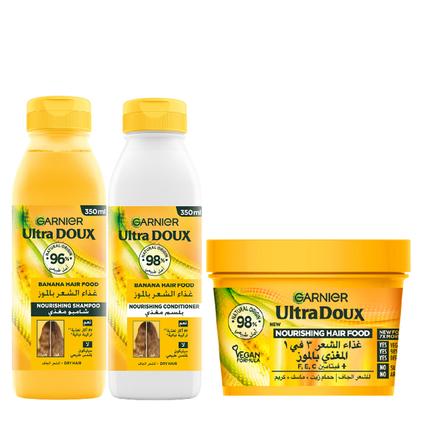 Ultra Doux - Nourishing Hair Food Bannana & Shea Bundle