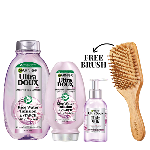Ultra Doux - Rice Water Infusion & Starch Shampoo, Conditioner & Serum Bundle