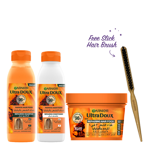 Ultra Doux - Hair Food For Damaged Hair Shampoo, Conditioner & Mask Bundle