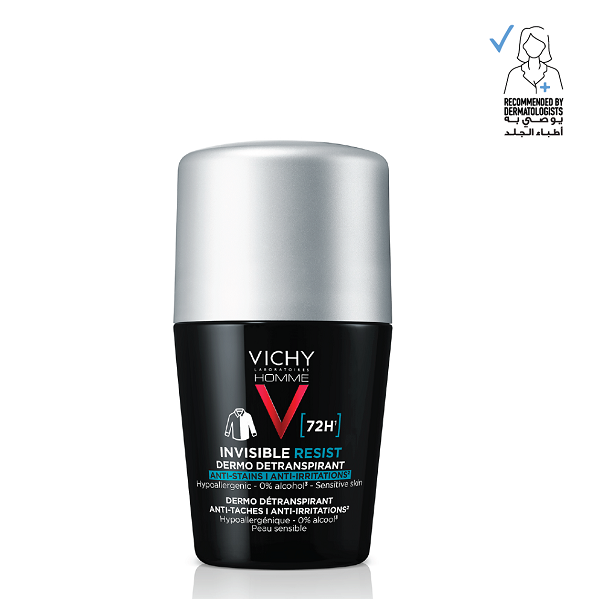 Vichy - Homme Invisible Resist Dermo Deperspirant 72H Roll On