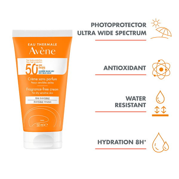 Avène - Fragrance Free Invisible Finish Cream SPF 50+ - ORAS OFFICIAL