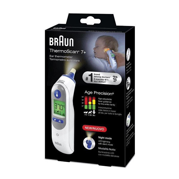 Braun - Thermoscan Ear Thermometer 7+ ( Irt 6525 ) - ORAS OFFICIAL