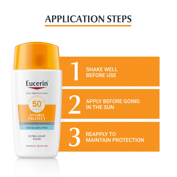 Eucerin - Sun Protection Hydro Protect Ultra Light Fluid SPF50+ - ORAS OFFICIAL