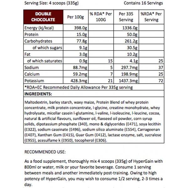 Hyperstrength - Hyper Gain Muscle Gainer - ORAS OFFICIAL