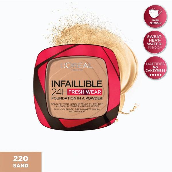 L'oreal Paris - Infaillible 24H Fresh Wear Foundation in a Powder - ORAS OFFICIAL