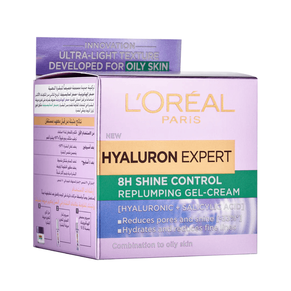 L'oreal Skin Expert - Hyaluron Expert 8H Shine Control Replumping Gel Cream - ORAS OFFICIAL