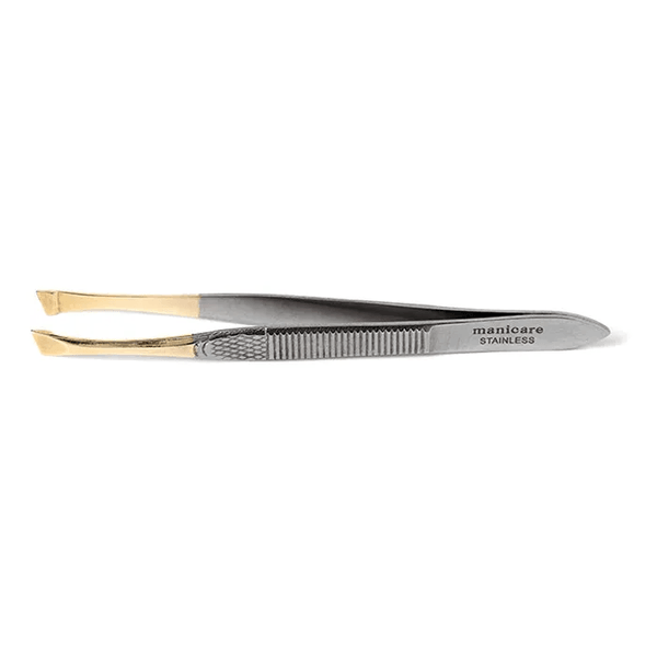 Manicare - Flat Tweezers Gold - ORAS OFFICIAL