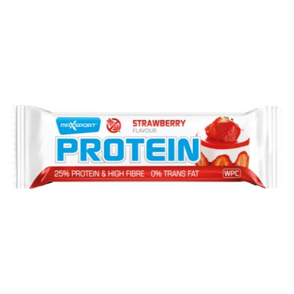 Maxsport - Protein bar strawberry flavour - ORAS OFFICIAL