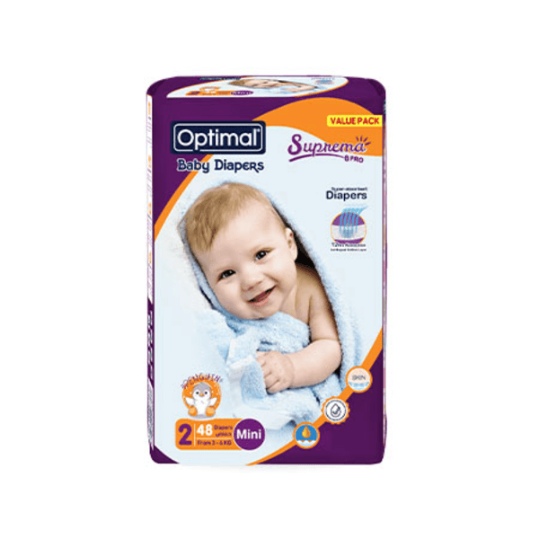 Optimal - Baby Diapers 2 Mini From 3-6 Kg - ORAS OFFICIAL