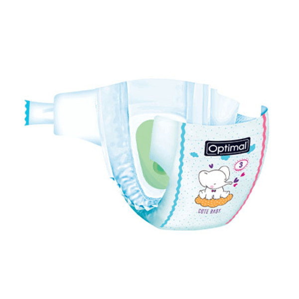 Optimal - Baby Diapers 3 Midi From 4-9 Kg - ORAS OFFICIAL
