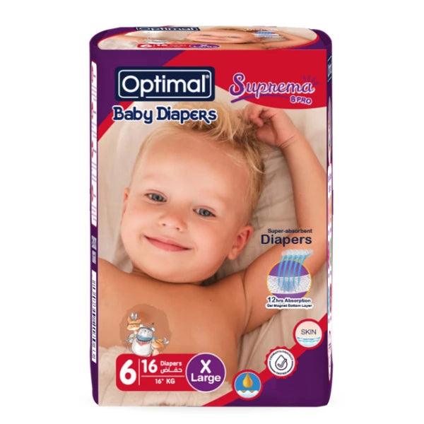 Optimal - Baby Diapers 6 X-Large 16Kg+ - ORAS OFFICIAL