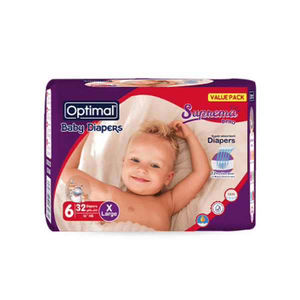 Optimal - Baby Diapers 6 X-Large 16Kg+ - ORAS OFFICIAL