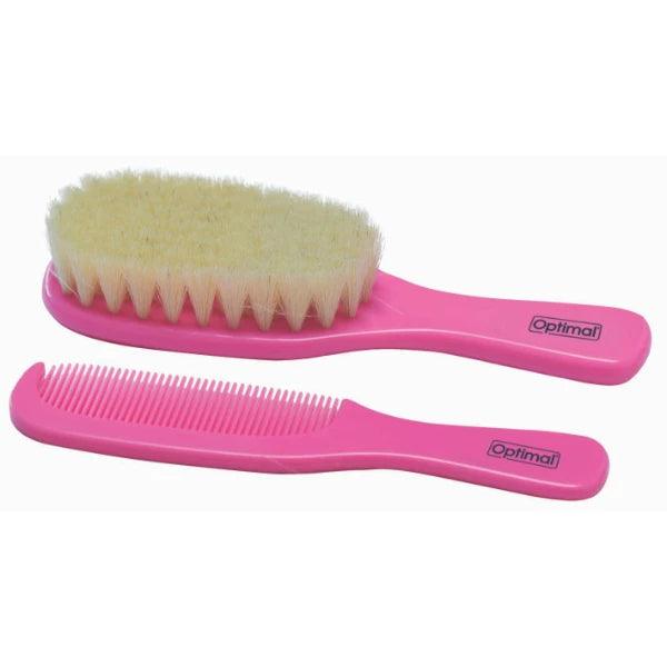 Optimal - Natural Bristles Baby Brush & Comb Set - ORAS OFFICIAL