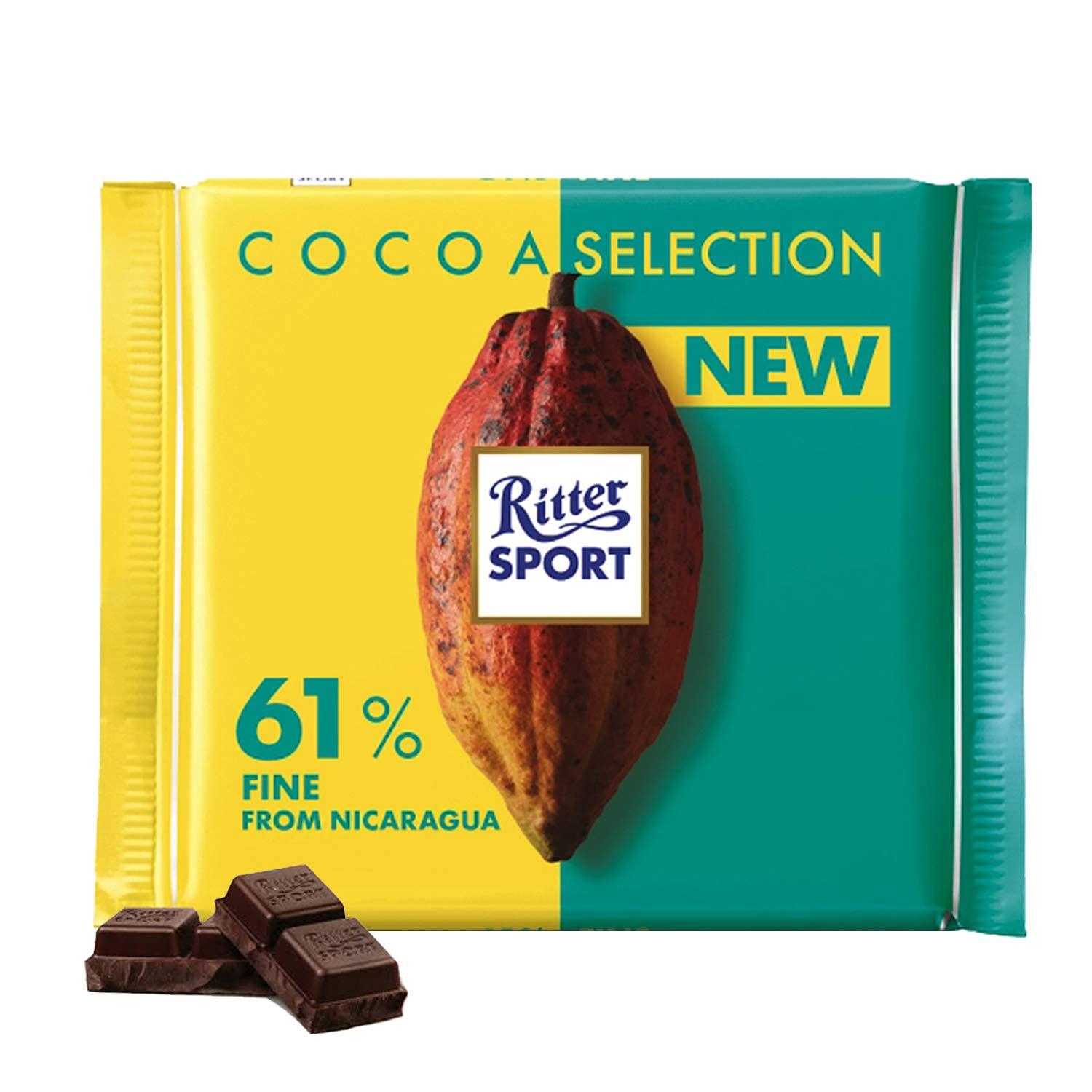 Ritter Sport - Cocoa Selection 61% Fine NICARAGUA Dark Chocolate - ORAS OFFICIAL