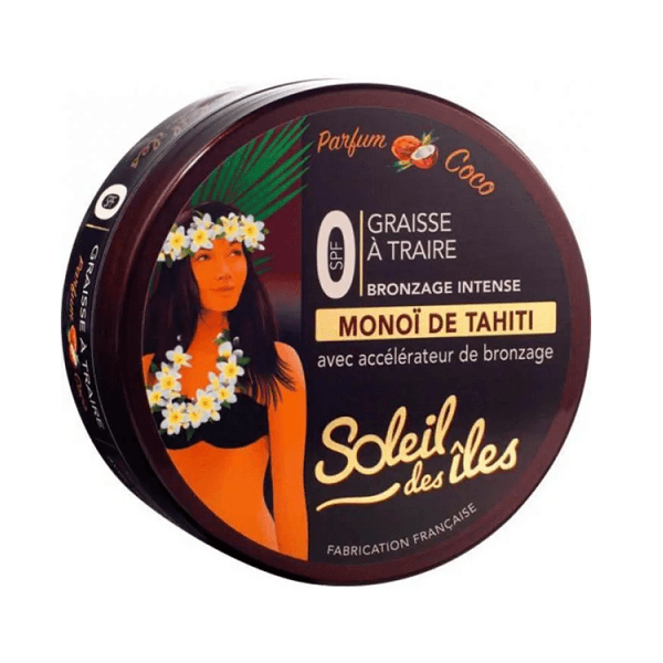 Soleil Des Iles - Graisse A Traire SPF 0 Parfum Coco Bronzage Intense - ORAS OFFICIAL