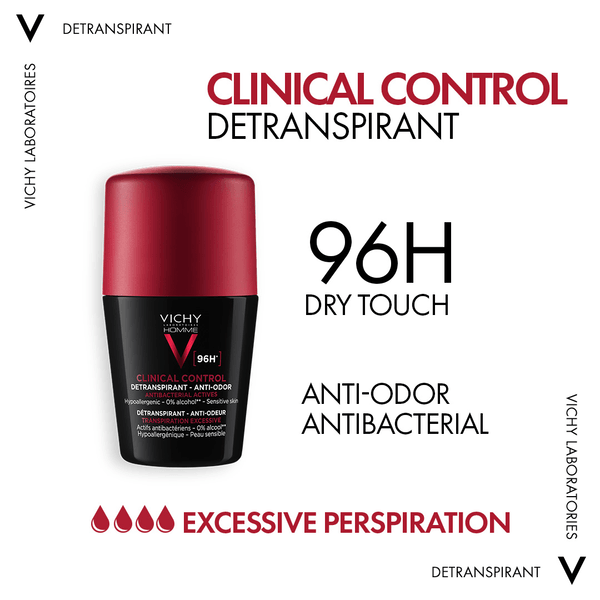 Vichy - Homme Deodorant Clinical Control 96H - ORAS OFFICIAL