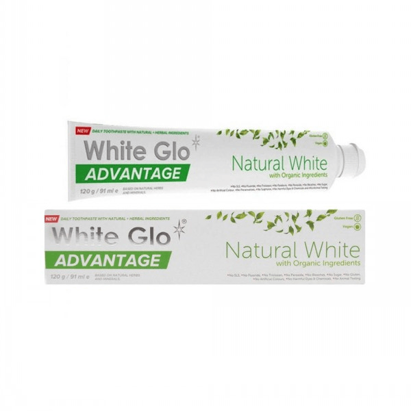 White Glo - Advantage Natural White With Organic Ingredients - ORAS OFFICIAL