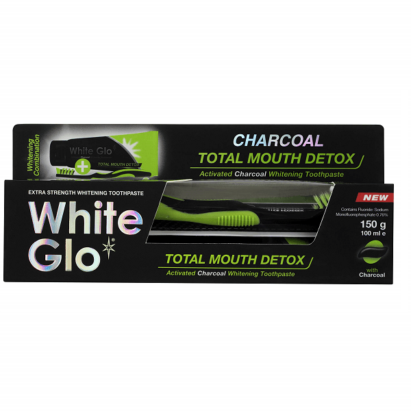 White Glo - Charcoal Total Mouth Detox - ORAS OFFICIAL