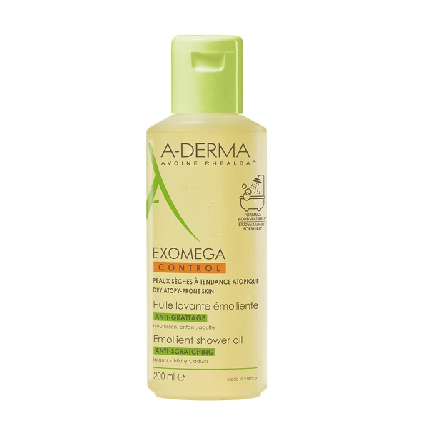 Aderma - Exomega Control Emollient shower oil